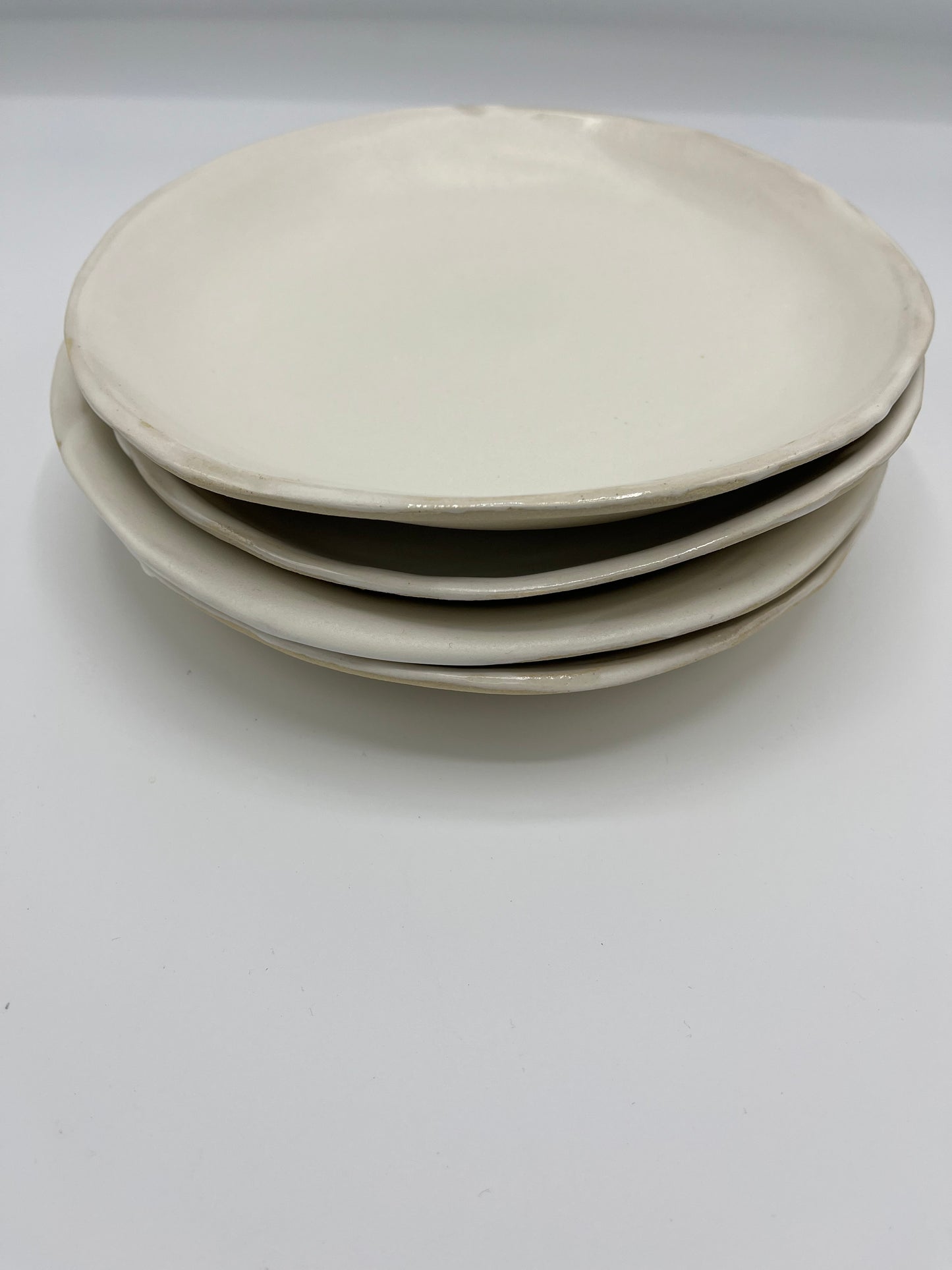 4 Assiettes "blanc-mat"