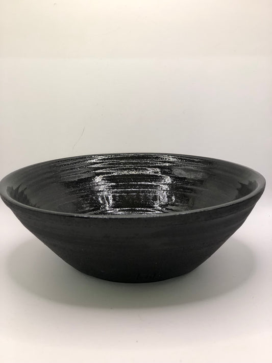 Plat céramique noire