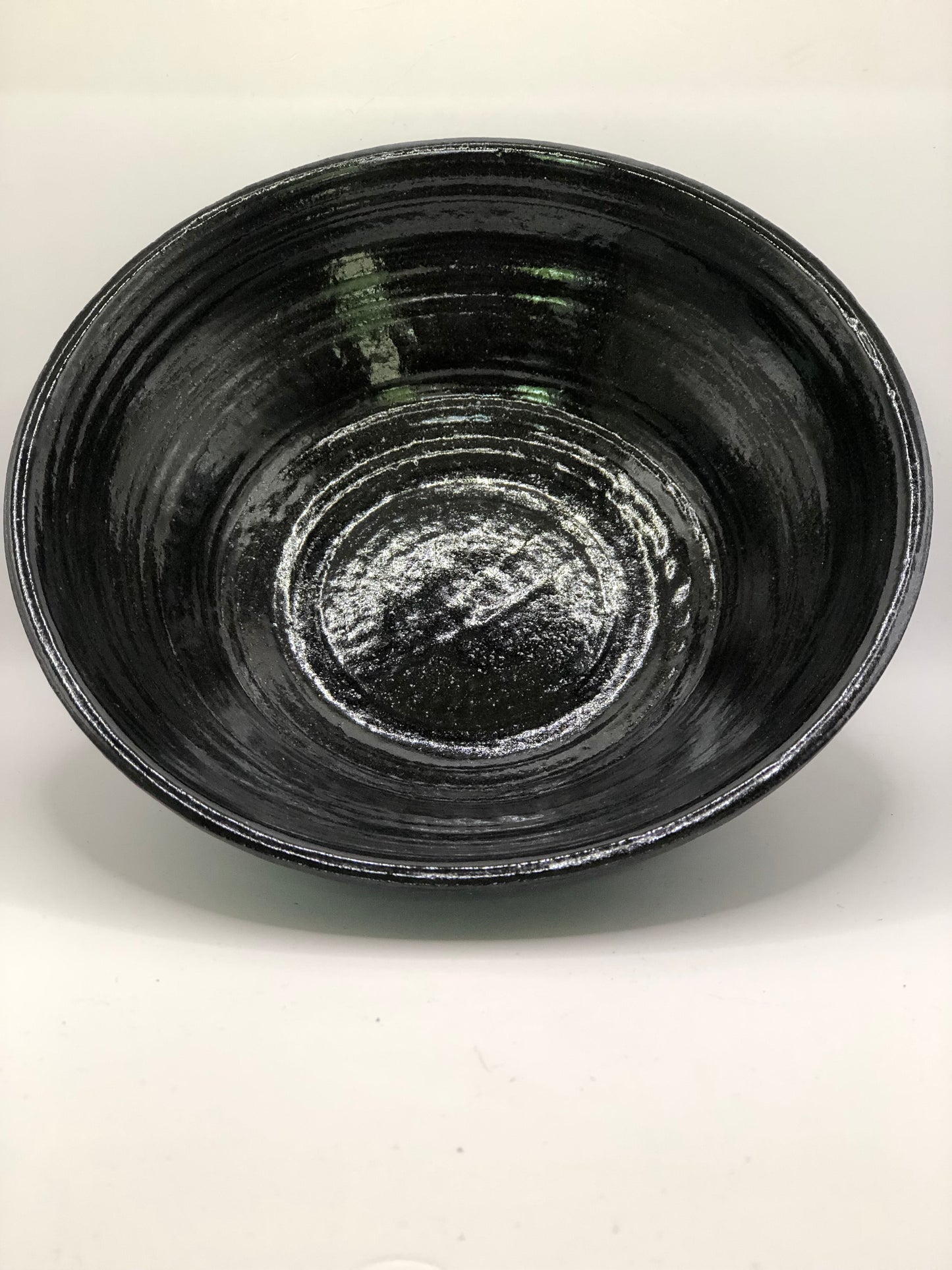 Plat céramique noire
